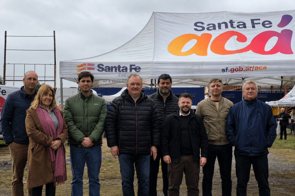 El senador Felipe Michlig y el secretario General de la Gobernación, Juan Cruz Cándido, recorren obras y actividades en San Cristóbal.